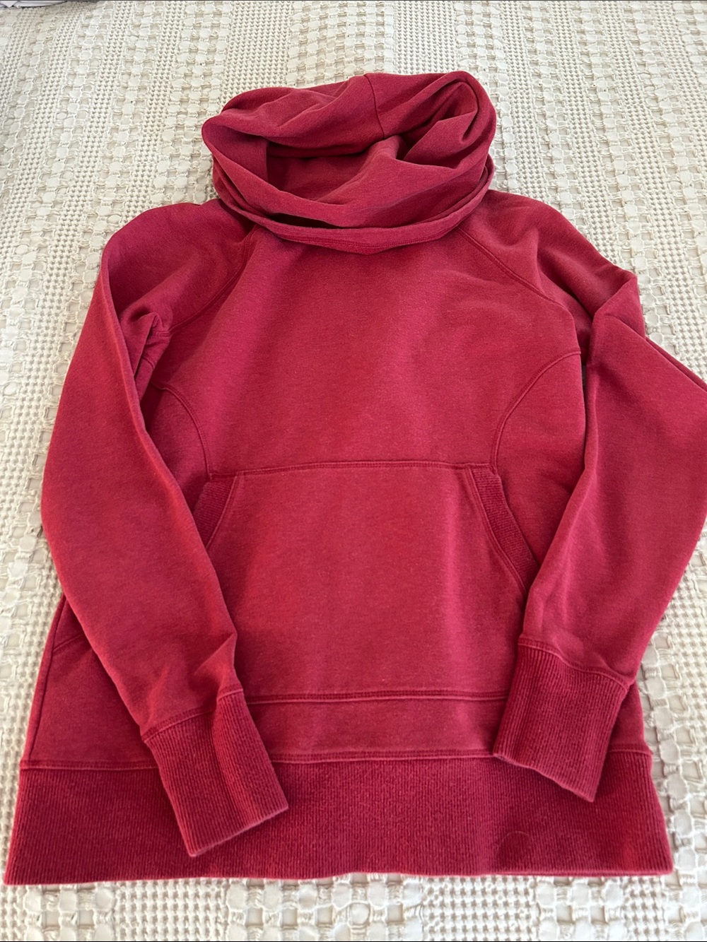 L.L. Bean Women's Crimson Funnel Cowl Sweatshirt